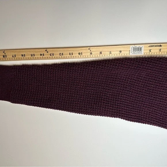 LL Bean Men's Organic Cotton Full Zip Sweater Purple Medium Regular 508221 - Picture 8 of 10